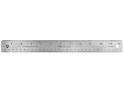 WESTCOTT Metal Ruler Cork Backed Non slip12 in- 30cm